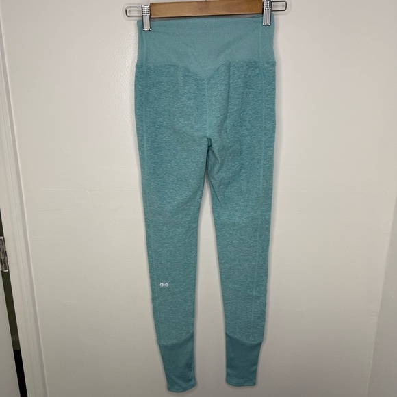 ALO Blue Quartz Heather High Waist Lounge Leggings - Picture 5 of 7